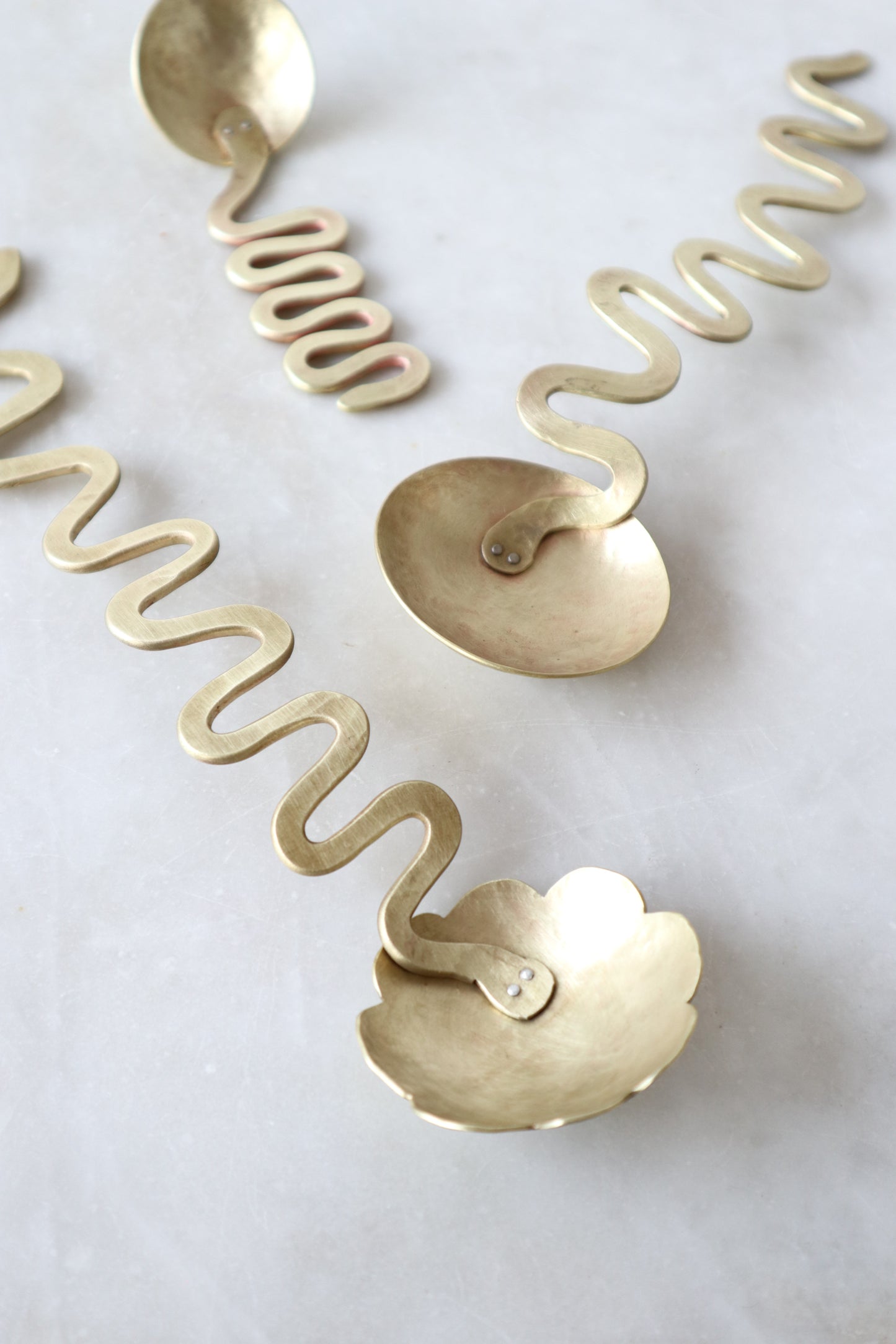 Twin Snake Serving Spoons