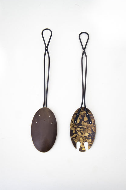 Foliage Salad Spoons