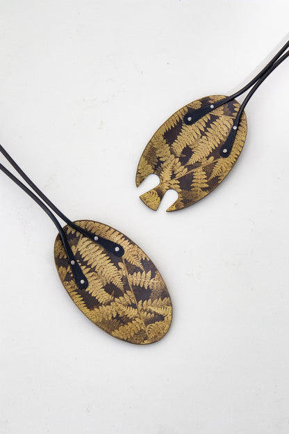 Foliage Salad Spoons