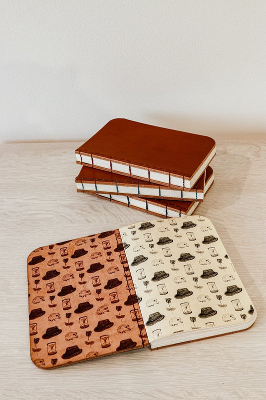 Fedora/Hedgehog Leather Journal