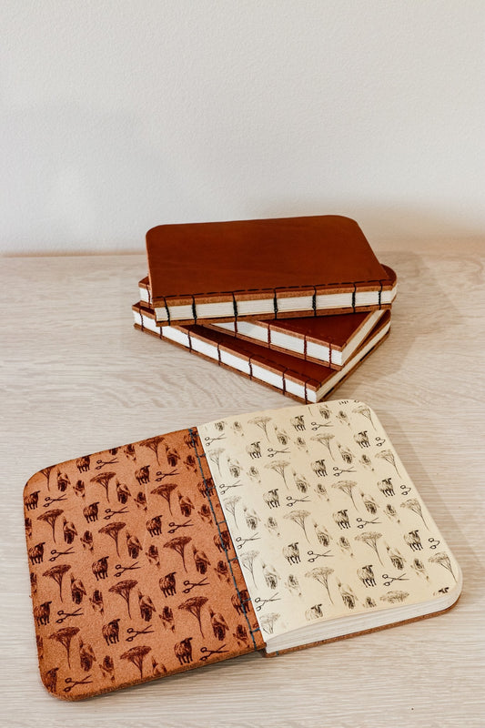 Scissor/Sheep Leather Journal